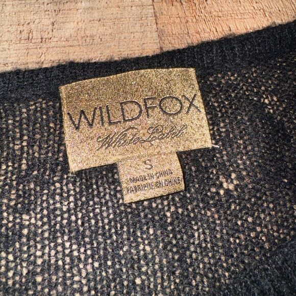 Rare wild fox white label laurel leaf sheer sweater with flaws - Picture 6 of 10